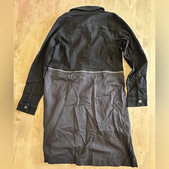 Peace Love World Black Denim Long Jacket - Picture 8 of 9